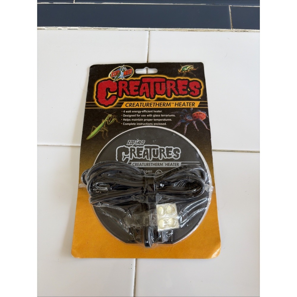 Zoo Med Creatures CreatureTherm Tank Terrarium Heater 4 Watt CT-30 New (C5)